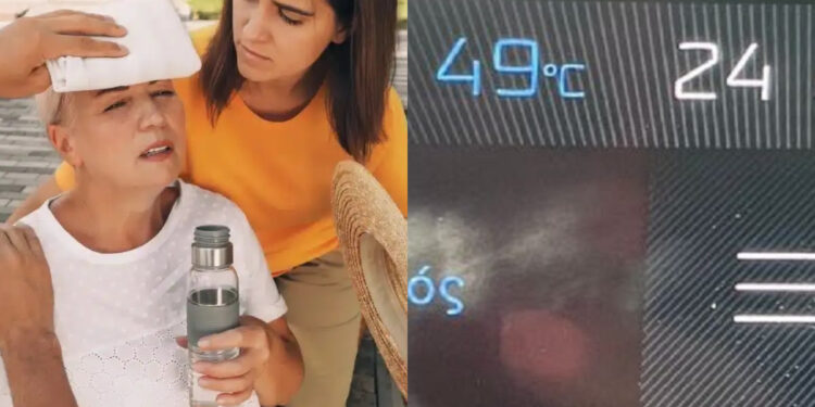 Καύσωνας χωρίς «φρένα»: 49 βαθμοί στη Λάρισα μεσημέρι Παρασκευής – Βροχή και χαλάζι το απόγευμα στη Βόρεια Ελλάδα