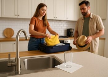 Γιατί πρέπει να αφήσετε ένα ποτήρι και ένα φύλλο χαρτιού στον νεροχύτη φεύγοντας για διακοπές