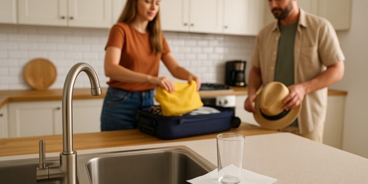 Γιατί πρέπει να αφήσετε ένα ποτήρι και ένα φύλλο χαρτιού στον νεροχύτη φεύγοντας για διακοπές