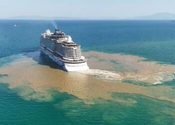 Το αποχαιρετιστήριο «δώρο» που «άφησε» πίσω του το κρουαζιερόπλοιο NORWEGIAN