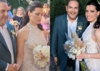 Στέλιος Διονυσίου και Αγνή Καλουμένου: Παντρεύτηκαν και βάφτισαν τα δίδυμα παιδιά τους