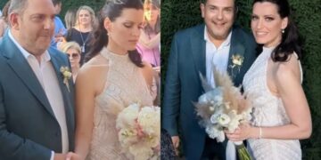 Στέλιος Διονυσίου και Αγνή Καλουμένου: Παντρεύτηκαν και βάφτισαν τα δίδυμα παιδιά τους