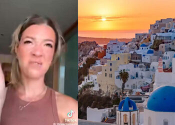 «Ειλικρινά αυτό ήταν το χειρότερο νησί που έχω βρεθεί, το χειρότερο μέρος, την μίσησα»: Τσέχα TikToker ξεφτιλίζει την Σαντορίνη!