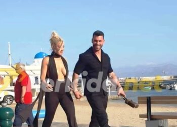 Νέο ζευγάρι στην showbiz; Χέρι-χέρι Ιωάννα Τούνη και Στάθης Σχίζας στη Μύκονο