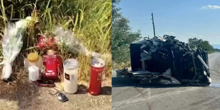 Alldaynews.gr Αφήνουν κεριά και λουλούδια στο σημείο του τροχαίου με θύμα τον 44χρονο και τον 13χρονο γιο του – Σήμερα οι κηδείες τους