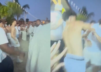 Alldaynews.gr Σκηνές χάους: Άγριο ξύλο μεταξύ τουριστών σε πάρτι για μια selfie