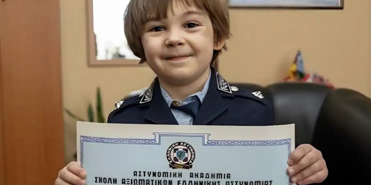 Alldaynews.gr Ο 4χρονος Χριστόφορος έγινε Αρχηγός της ΕΛ.ΑΣ. για μία μέρα – Μια ευχή γεμάτη δύναμη και παιδικό όνειρο