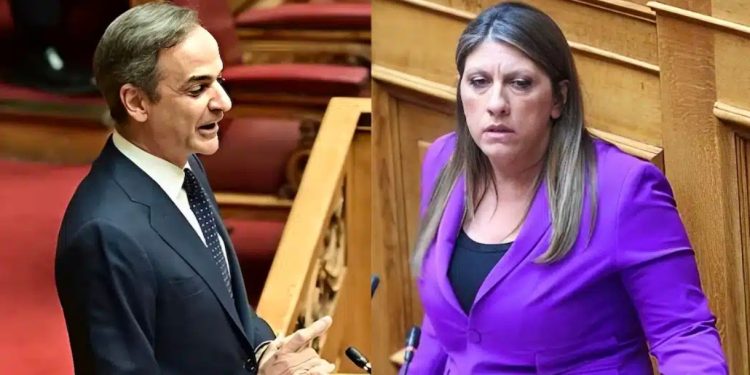 Alldaynews.gr O κακός χαμός με Μητσοτάκη και Κωνσταντοπούλου μέσα στη βουλή – «Μην γκαρίζετε!»