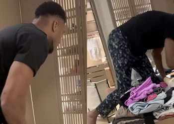 Γιάννης Αντετοκούνμπο αντιμέτωπος με μια κατσαρίδα – Ανέβηκε τρομαγμένος σε τραπέζι