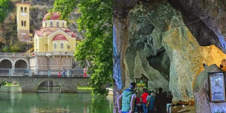 Alldaynews.gr Μαγευτικός ναός: Η ελληνική εκκλησία που είναι χτισμένη πάνω σε σπηλιά και από κάτω της τρέχουν νερά από πηγές