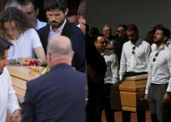 Σπαραγμός στην κηδεία του Ντιόγκο Ζότα: Τραγική φιγούρα η σύζυγός του – Ξέσπασε πάνω στο φέρετρο