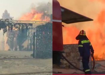 ΕΚΤΑΚΤΟ – Ανεξέλεγκτη η φωτιά: Καίγονται σπίτια και αυτοκίνητα, στις φλόγες πυροσβεστικό, σώοι οι πυροσβέστες