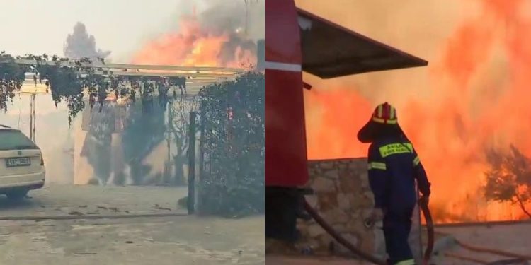 Alldaynews.gr ΕΚΤΑΚΤΟ – Ανεξέλεγκτη η φωτιά: Καίγονται σπίτια και αυτοκίνητα, στις φλόγες πυροσβεστικό, σώοι οι πυροσβέστες