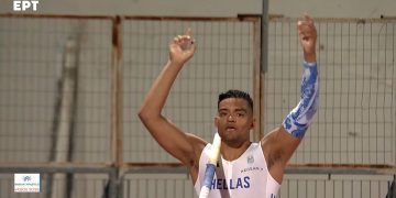 Alldaynews.gr «Χρυσός» με διαφορά: Διέλυσε το ρεκόρ του και «άγγιξε» τα 6,11μ. ο Καραλής! (video)
