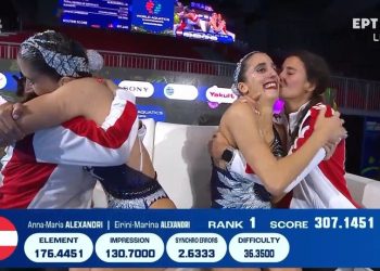 Καλλιτεχνική κολύμβηση: Χρυσό μετάλλιο για τις αδελφές Αλεξανδρή στο Παγκόσμιο πρωτάθλημα