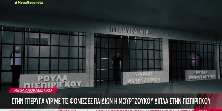 Alldaynews.gr Στις φυλακές Κορυδαλλού η Ειρήνη Μουρτζούκου – Ανεπιθύμητη στη VIP πτέρυγα – Έξαλλη η Πισπιρίγκου, «τι σχέση έχω εγώ μ’ αυτή;»