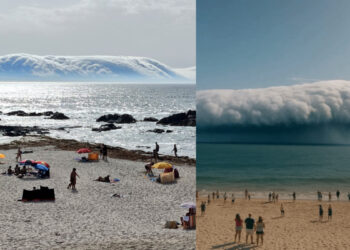 Alldaynews.gr Τρόμαξε ο κόσμος με το «σύννεφο τσουνάμι» που εμφανίστηκε στη θάλασσα – Εντυπωσιακές εικόνες