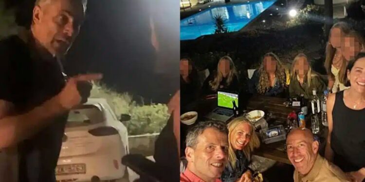 Άγριο επεισόδιο μεταξύ Εβραίων και ιδιοκτήτη ταβέρνας στη Νάξο με αφορμή αυτοκόλλητα υπέρ της Παλαιστίνης