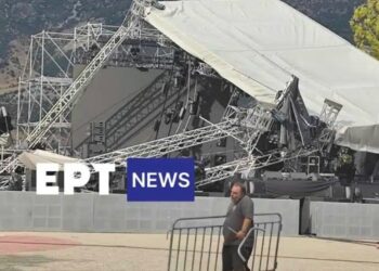 Ματαιώθηκε η συναυλία με Βίσση, Ρέμο, Μέλισσες – Κατέρρευσε το στέγαστρο λόγω αέρα