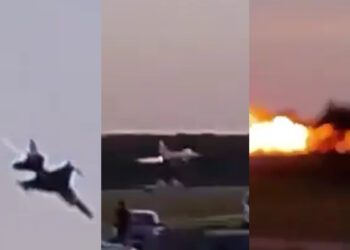 Σοκαριστική συντριβή μαχητικού αεροσκάφους F16 (video)