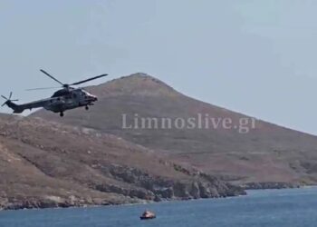 Διάσωση θρίλερ στο Πλατύ – Δύο παιδιά παρασύρθηκαν με SUP και σώθηκαν από Super Puma και Λιμενικό