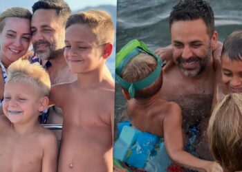 Ελευθερία Παντελιδάκη – Γιώργος Γιαννιάς: Καρέ καρέ οι οικογενειακές διακοπές