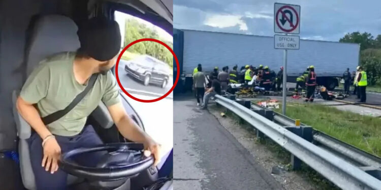Βίντεο-σοκ: Οδηγός φορτηγού έκανε αναστροφή και προκάλεσε τροχαίο με 3 νεκρούς – Η στιγμή που συνθλίβεται μίνι βαν