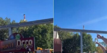 Alldaynews.gr Viral βίντεο με μικρό αγόρι να περπατά μόνο του σε ράγες τρένου σε ύψος 6 μέτρων – Άνδρας πήδηξε και το έσωσε