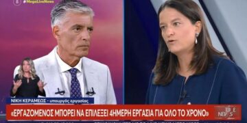 Νίκη Κεραμέως: «Είναι δήθεν το 13ωρο – Έχουμε τη χαμηλότερη ανεργία των τελευταίων 17 ετών»