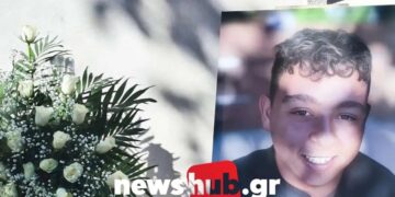 Alldaynews.gr Σπαραγμός στην κηδεία του 17χρονου – Σε λευκό φέρετρο η σορός, μοίραζαν μπουμπουνιέρες