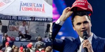 Η στιγμή που πυροβολούν τον δεξιό ακτιβιστή και σύμμαχο του Τραμπ, Τσάρλι Κερκ – Νεότερα: Έπεσε νεκρός