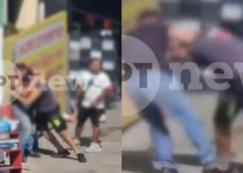 Μπουνιές, λαβές και απειλές μεταξύ οδηγών για την προτεραιότητα στο φανάρι – Βίντεο της ΕΡΤ