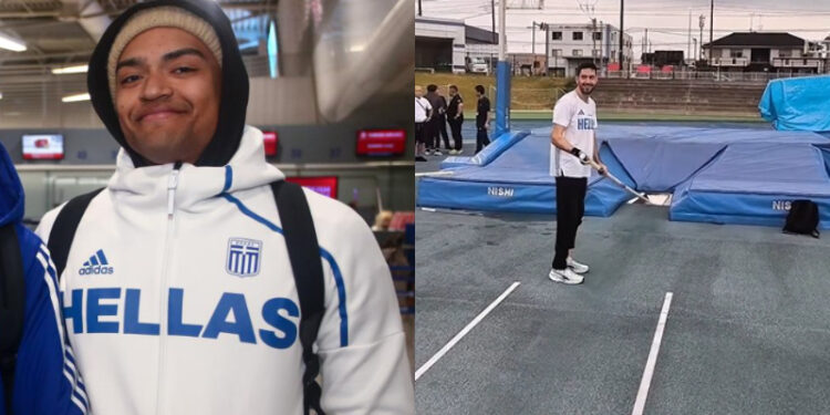 Alldaynews.gr Μίλτος Τεντόγλου: Επιχειρεί άλμα επί κοντώ μπροστά στον Καραλή και προκαλεί γέλια και πειράγματα