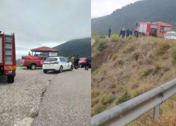 Τραγικό τροχαίο: Έπεσαν με ΙΧ σε γκρεμό 80 μέτρων – Νεκρός 39χρονος,τραυματισμένη 12χρονη