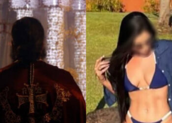 Αυτή είναι η καλλονή ερωμένη του ιερέα – Πιάστηκαν επ’ αυτοφώρω από πιστούς -Φώναζαν: «Άνοιξε την πόρτα» (video)