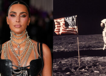 Η Κιμ Καρντάσιαν επιμένει ότι η προσσελήνωση του 1969 ήταν ψεύτικη: «Γιατί κυματίζει η σημαία αφού δεν υπάρχει βαρύτητα;»