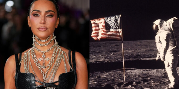 Η Κιμ Καρντάσιαν επιμένει ότι η προσσελήνωση του 1969 ήταν ψεύτικη: «Γιατί κυματίζει η σημαία αφού δεν υπάρχει βαρύτητα;»