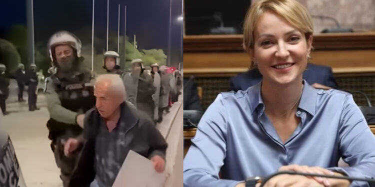 Alldaynews.gr Αλεξάνδρα Σδούκου για αστυνομικούς που σπρώχνουν ηλικιωμένο διαδηλωτή: «Τώρα που ψηφίστηκε ένας νόμος, τί να κάνουμε»