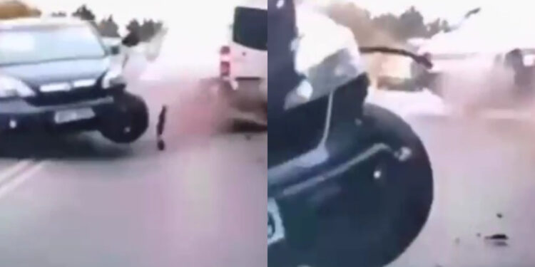 Alldaynews.gr Βίντεο ντοκουμέντο από καραμπόλα 5 αυτοκινήτων – Οδηγός μπήκε στο αντίθετο ρεύμα και καρφώθηκε πάνω σε βανάκι