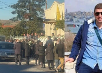 Σπαραγμός στην κηδεία του άτυχου κρεοπώλη που έκοψε κατά λάθος τη μηριαία αρτηρία του (video)