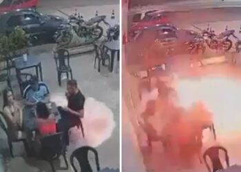 Απίστευτο: Άναψε τσιγάρο σε βενζινάδικο, πέταξε το σπίρτο και ξέσπασε φωτιά (video)