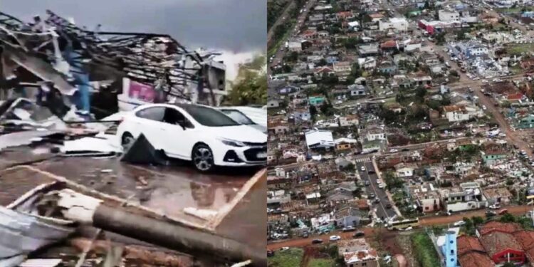 Alldaynews.gr Φονικός ανεμοστρόβιλος: 5 νεκροί, εκατοντάδες τραυματίες και μία πόλη ισοπεδωμένη στη Βραζιλία (video)