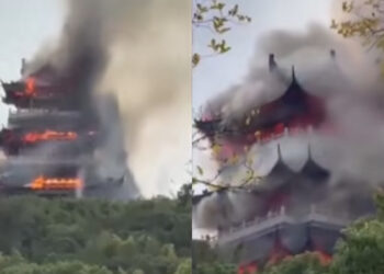 Κίνα: Ιστορικός ναός 1500 ετών κάηκε ολοσχερώς – Το μοιραίο λάθος ενός τουρίστα