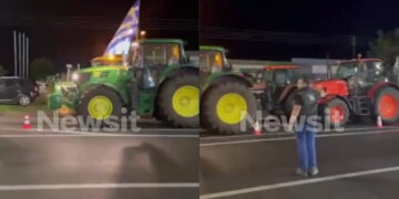 Εκατοντάδες τρακτέρ «πολιορκούν» το αεροδρόμιο Αλεξανδρούπολης για την επίσκεψη Μητσοτάκη (video)