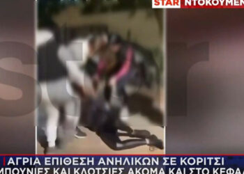 Σοκαριστικές εικόνες με τον ξυλοδαρμό έφηβης – Την χτυπούν στο κεφάλι και την κλωτσάνε με μανία