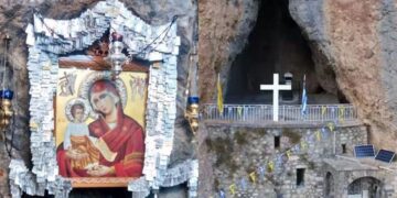 Παναγία του Βράχου: Το μυστηριώδες εκκλησάκι που είναι σφηνωμένο στο βουνό και αναβλύζει αγίασμα