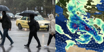 Καιρός: Ισχυρές καταιγίδες και θυελλώδεις άνεμοι μέχρι το Σάββατο – Σε κόκκινο συναγερμό η Αττική και άλλες 8 περιφέρειες