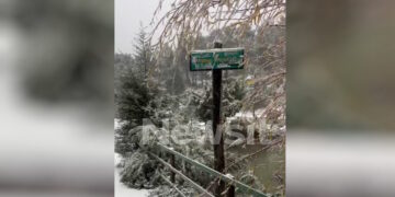 Η Πάρνηθα ντύθηκε στα «λευκά»: Διακόπηκε η κυκλοφορία – Πού χιονίζει τώρα (video)