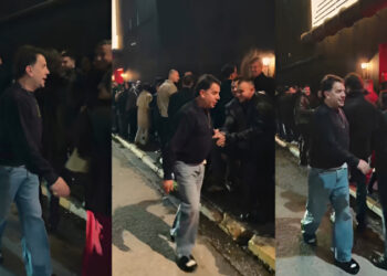 Γιώργος Μαζωνάκης: Βγήκε από το κέντρο που εμφανίζεται και χαιρέτησε τον κόσμο που περίμενε στην ουρά – «Υπομονή κάνουμε»