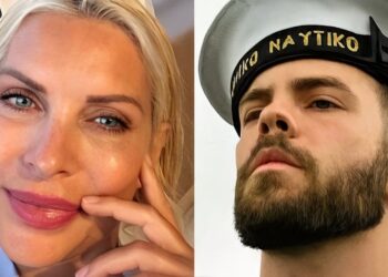 Δυο μέτρα άντρας: Περήφανη η Μενεγάκη με την νέα φωτογραφία του γιου της από το Ναυτικό